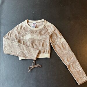 Gymshark Tan Textured Crop Top